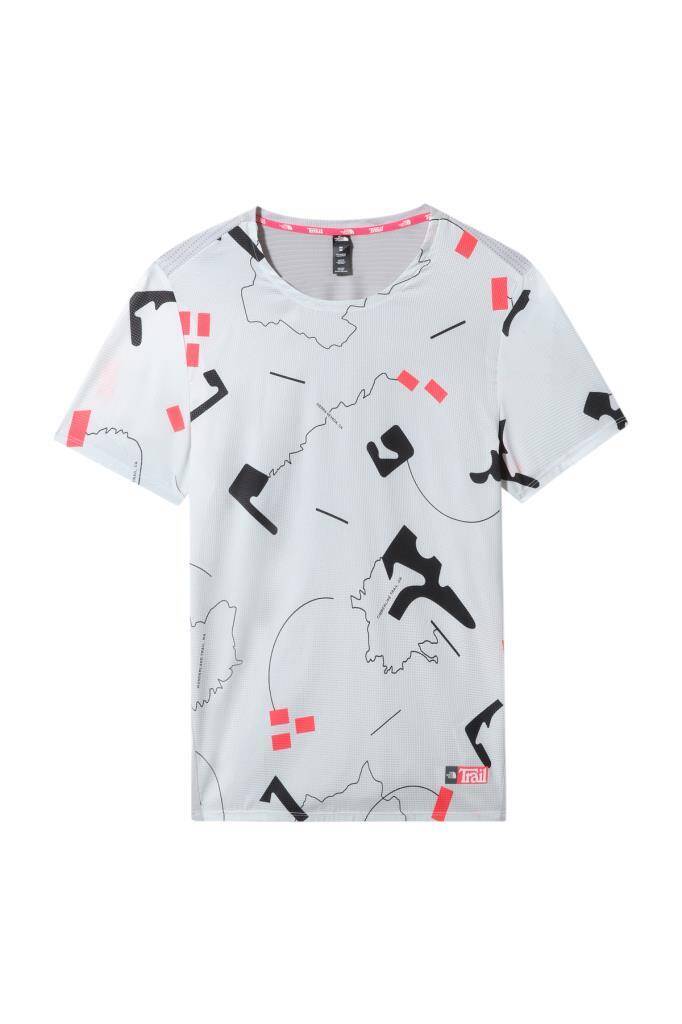 The North Face Printed Sunriser S/S Erkek Tişört Beyaz - 1