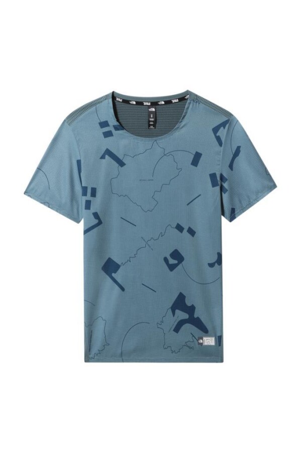 The North Face Printed Sunriser S/S Erkek Tişört Mavi 