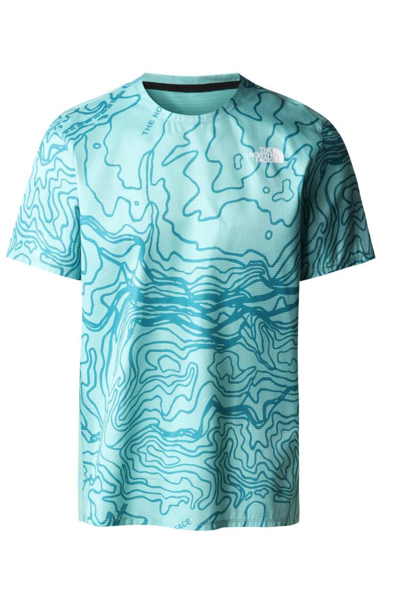 The North Face Printed Sunriser S/S Tişört Kadın Turkuaz - 1