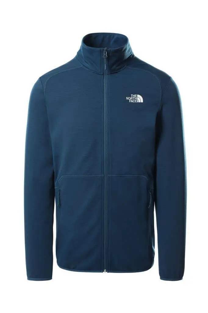 The North Face Quest Tam Fermuarlı Erkek Sweatshirt Mavi - 1