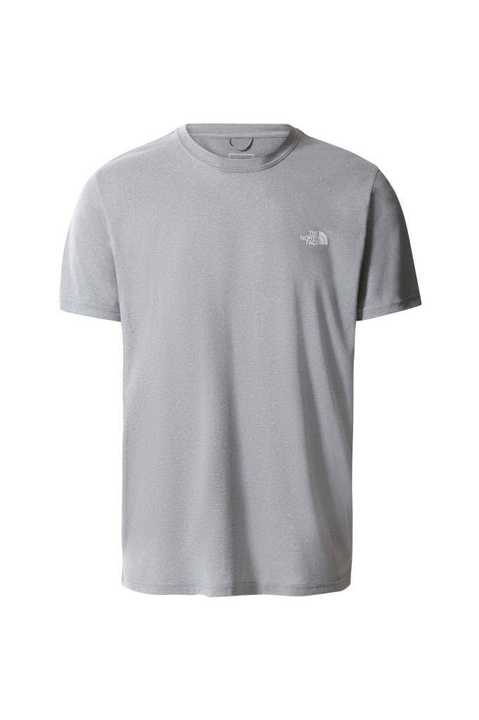 The North Face Reaxion AMP Crew Erkek Tişört Gri - 1