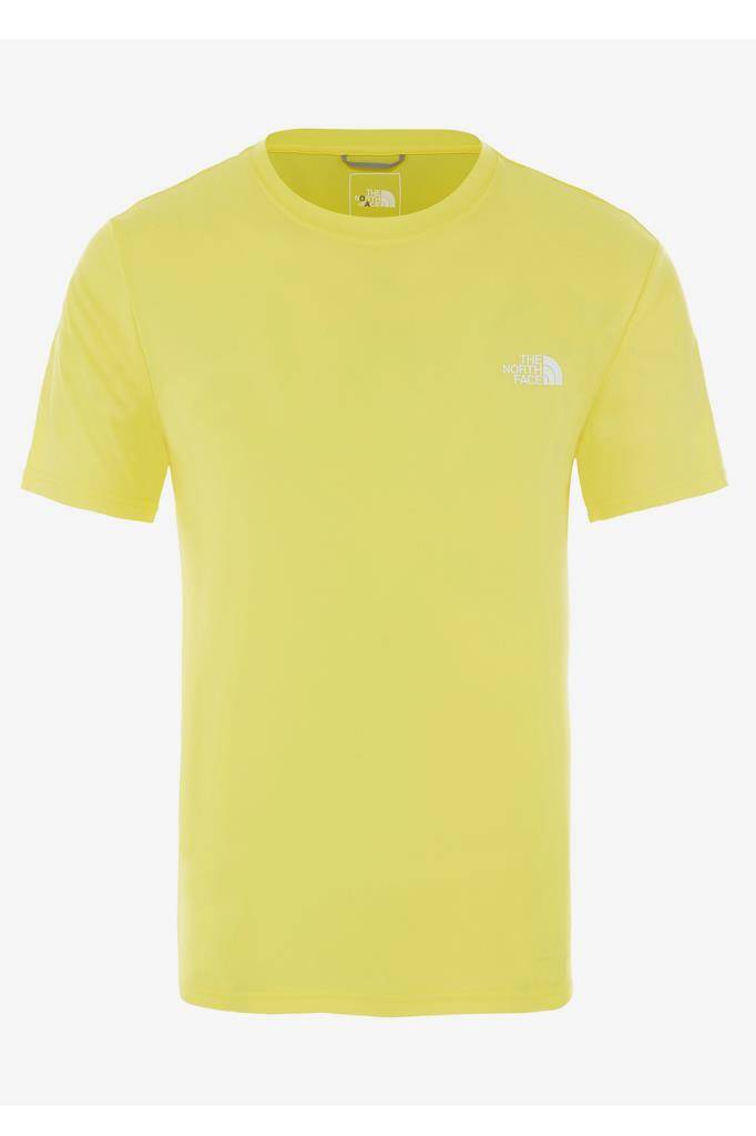 The North Face Reaxion AMP Crew Erkek Tişört Sarı - 1