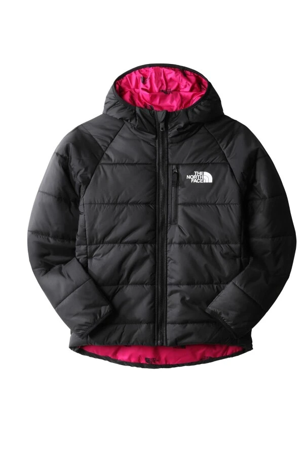 The North Face Reversıble Perrıto Çocuk Ceket Siyah/Pembe 