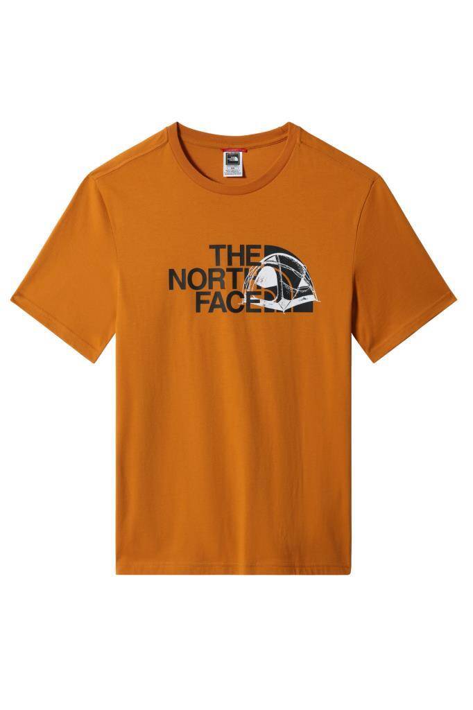 The North Face S/S Graphic Half Dome Erkek Tişört Turuncu - 1