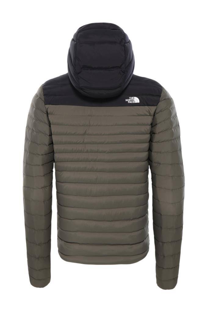 The North Face Stretch Down Hoodie Kapüşonlu Erkek Mont Siyah/Yeşil - 2