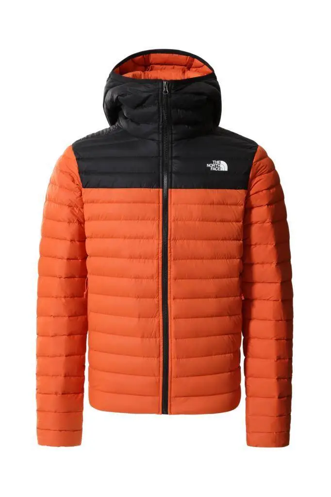 The North Face Stretch Down Hoodie Kapüşonlu Erkek Mont Turuncu/Siyah - 1