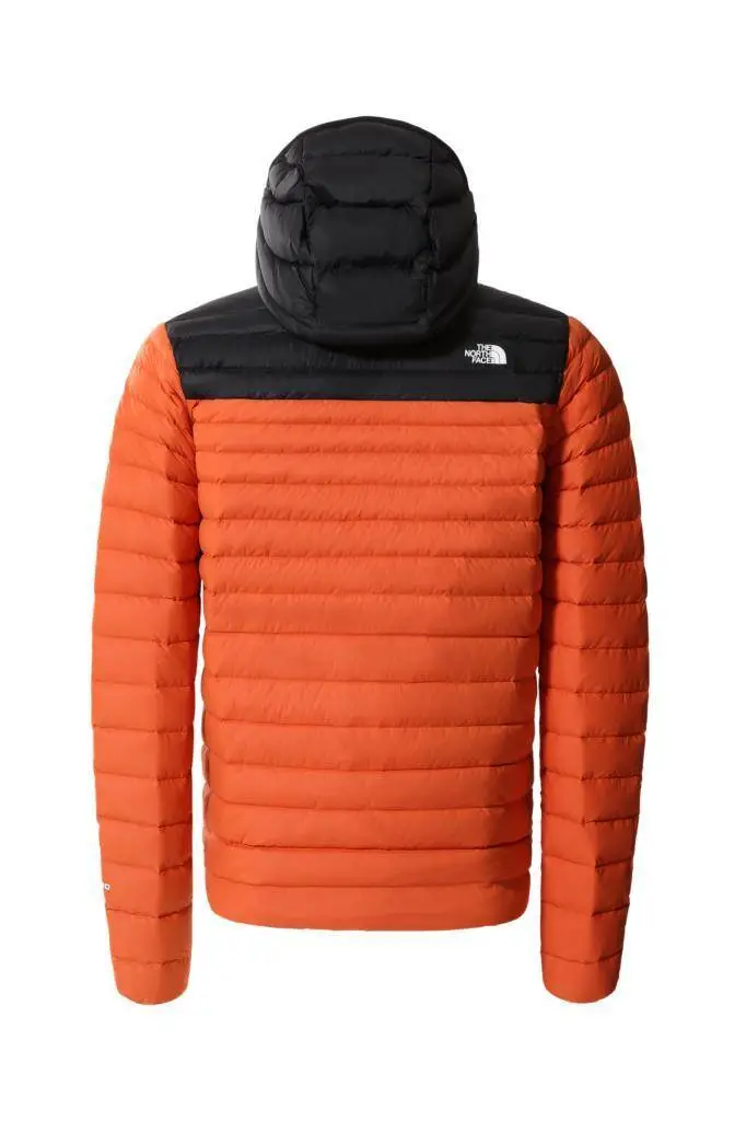 The North Face Stretch Down Hoodie Kapüşonlu Erkek Mont Turuncu/Siyah - 2