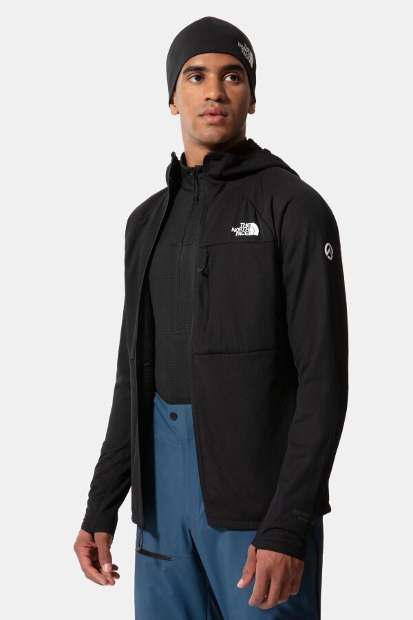 The North Face Summit Futurefleece Tam Fermuarlı Kapüşonlu Hoodie Erkek Siyah 