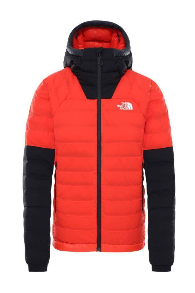 The North Face Summit L3 50/50 Down Hoodie Kadın Mont Kırmızı/Siyah - 1