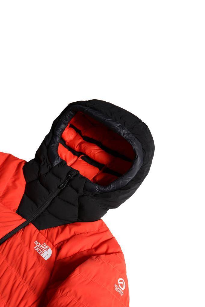 The North Face Summit L3 50/50 Down Hoodie Kadın Mont Kırmızı/Siyah - 4