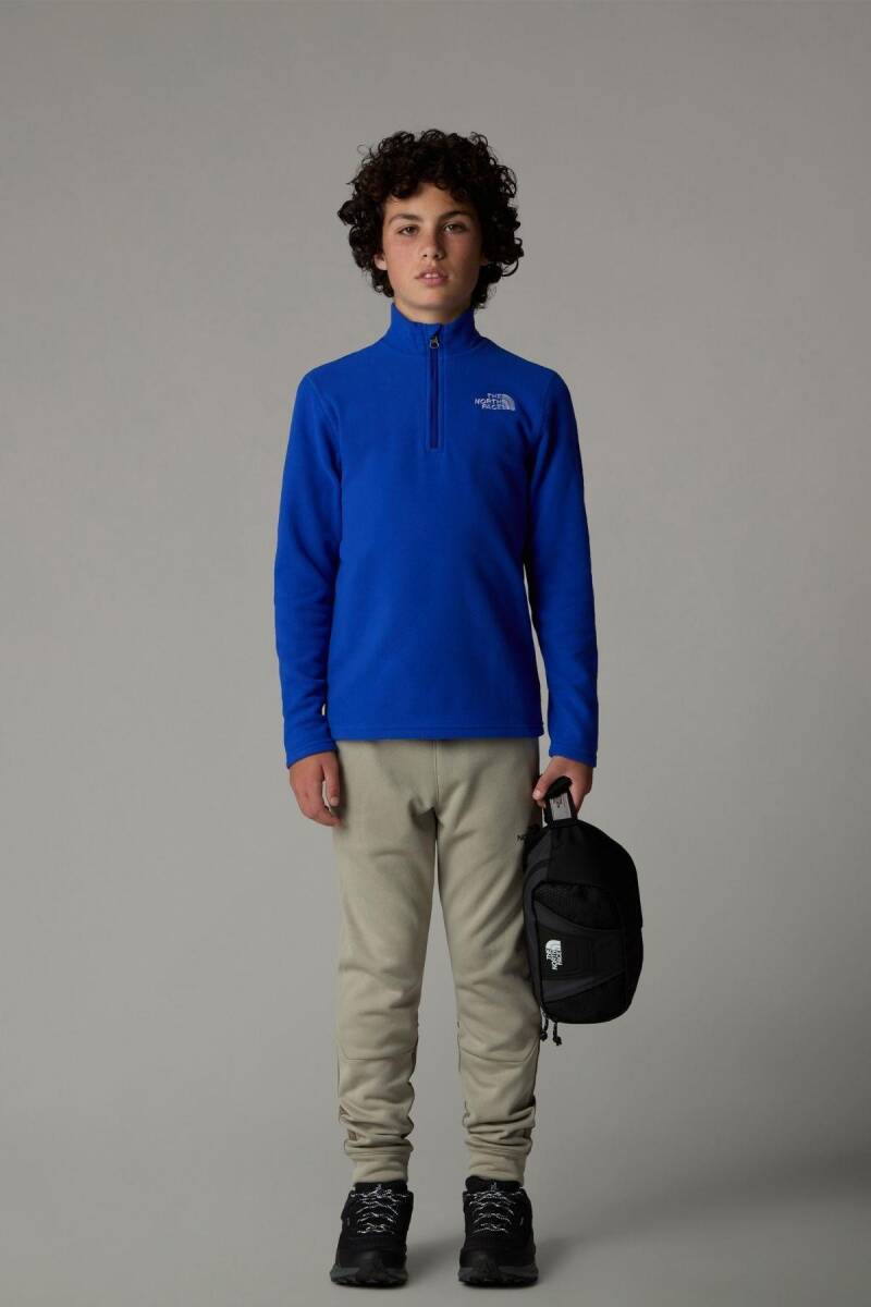 The North Face Teen Çocuk Glacier 1/4 Zip Polar Lacivert - 1