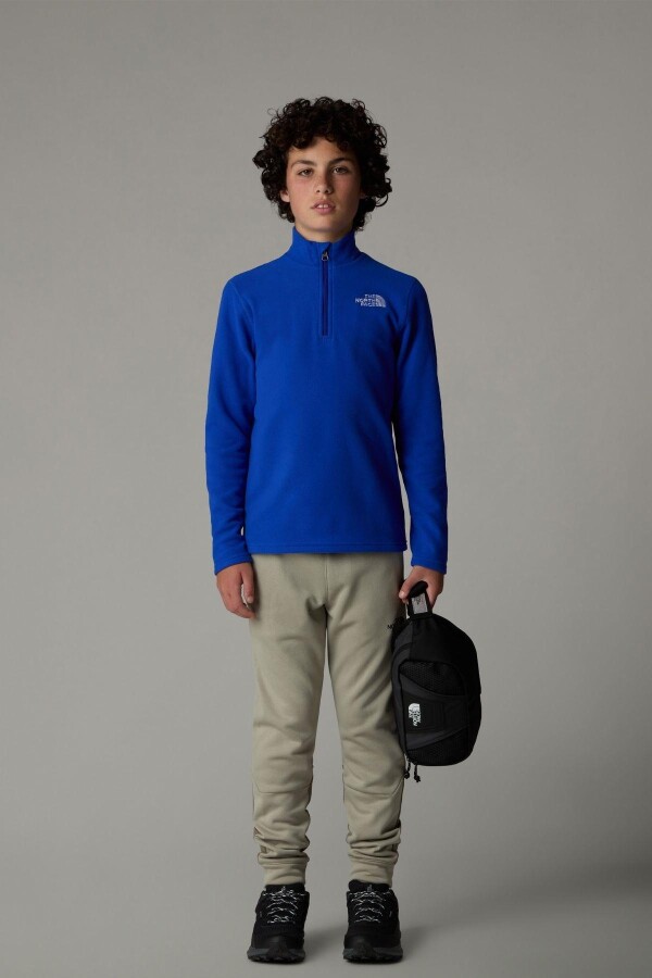 The North Face Teen Çocuk Glacier 1/4 Zip Polar Lacivert 