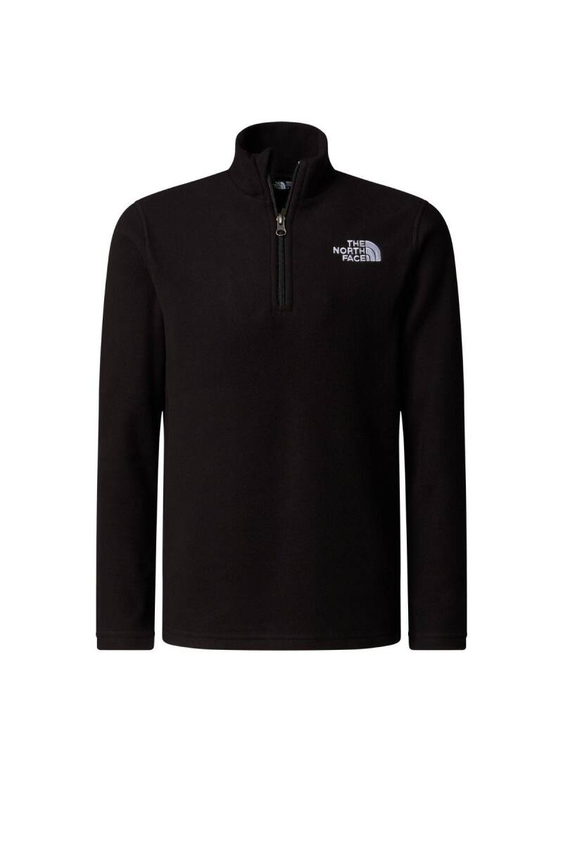 The North Face Teen Çocuk Glacier 1/4 Zip Polar Siyah - 3