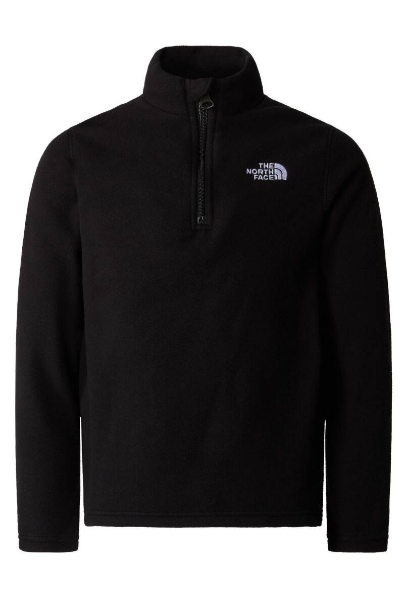 The North Face Teen Glacier Fleece 1/4 Zip Polar Siyah - 3