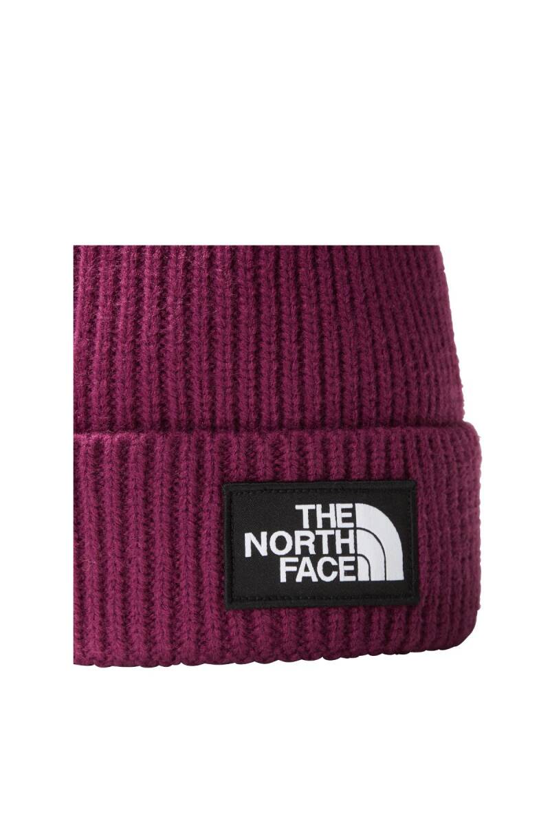 The North Face Tnf Logo Box Cuffed Beanie Bere Mor - 2