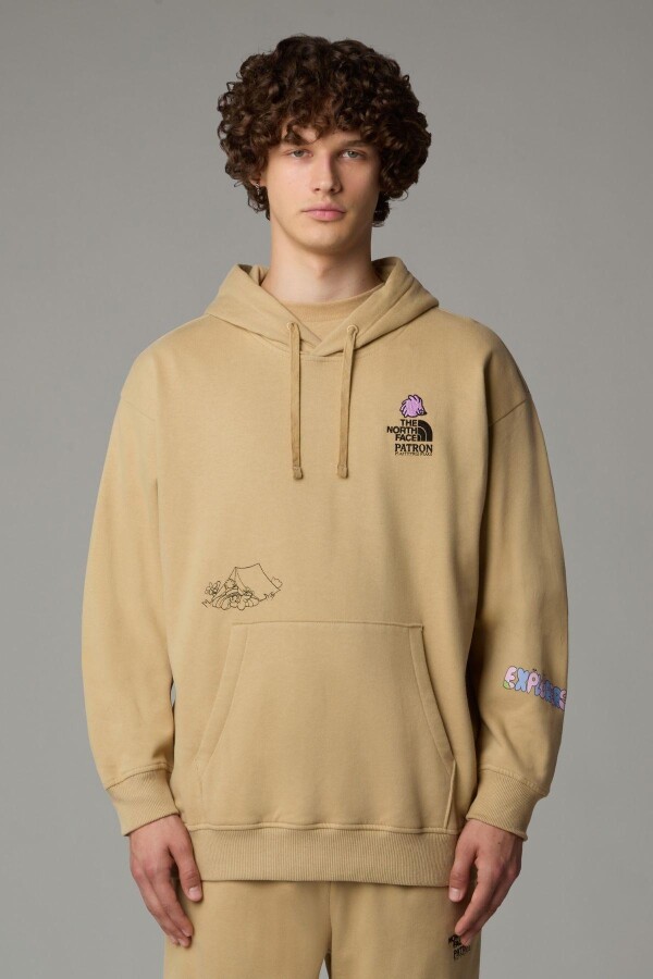 The North Face U Mountaın Cleanup Oversized Hoodie Sweatshirt 