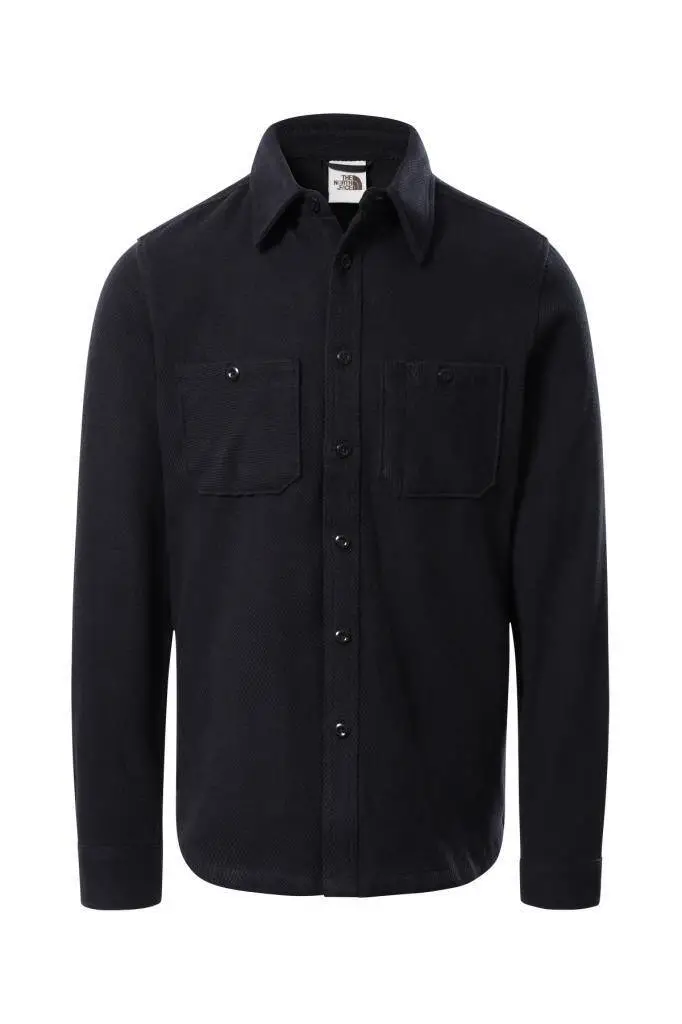 The North Face Valley Twill Flannel Erkek Gömlek Siyah - 1