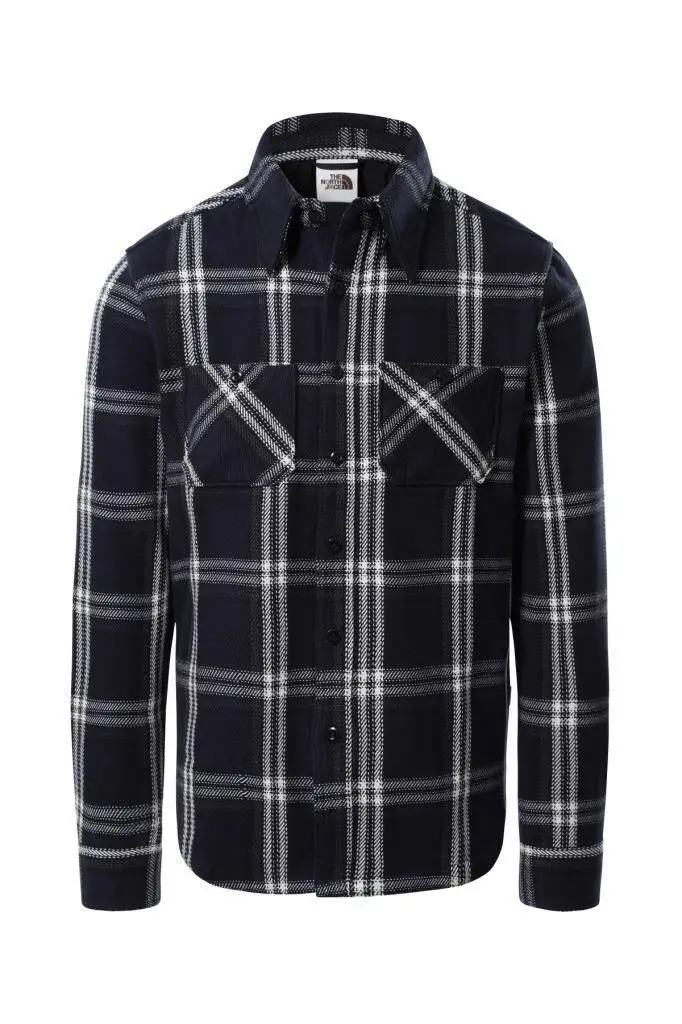 The North Face Valley Twill Flannel Erkek Gömlek Siyah - 1