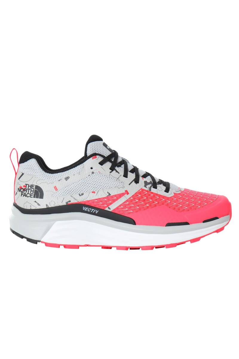 The North Face Vectiv Enduris II Erkek Ayakkabı Gri/Kırmızı - 1