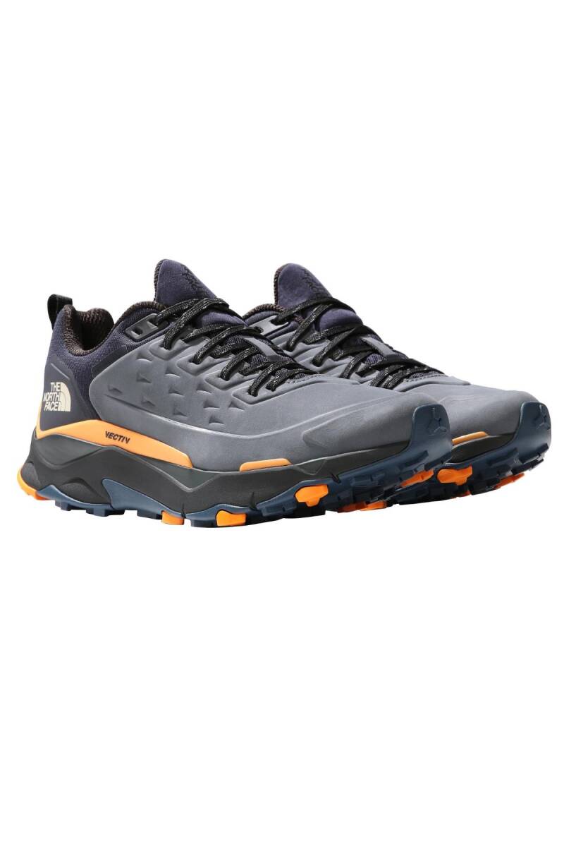 The North Face Vectiv Exploris Futurelight Leather Erkek Deri Ayakkabı Gri/Lacivert - 3