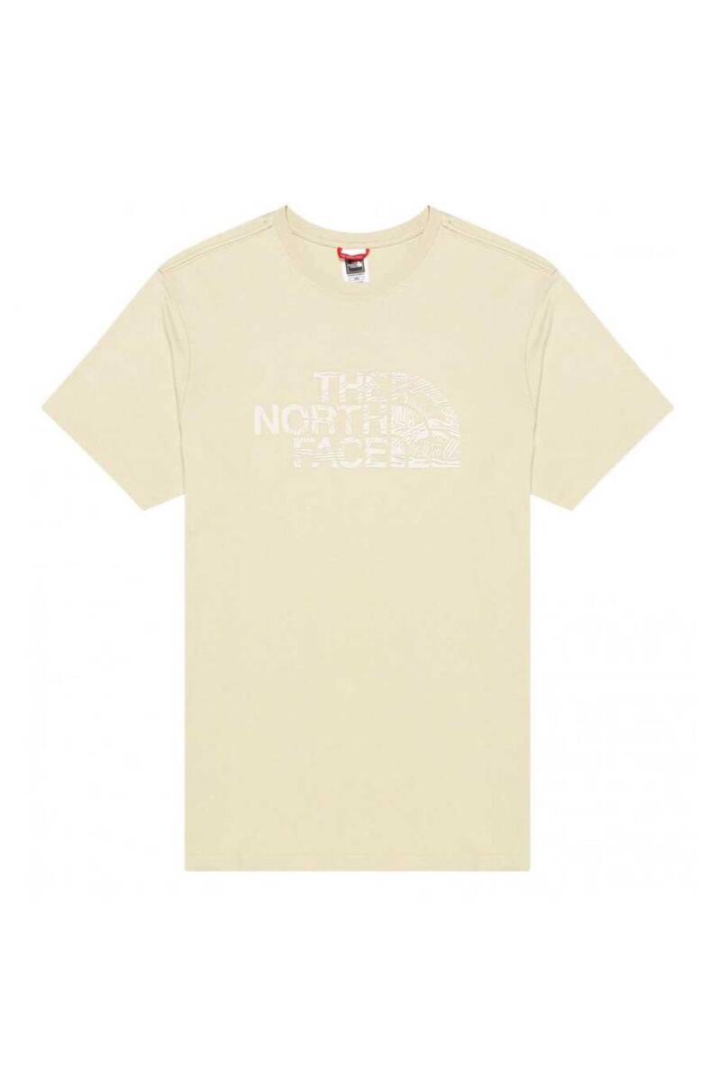 The North Face Woodcut Dome Erkek Tişört Bej - 1