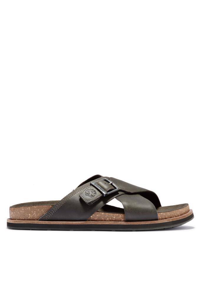 Timberland Amalfi Vibes Cross Slide Erkek Terlik Haki - 1