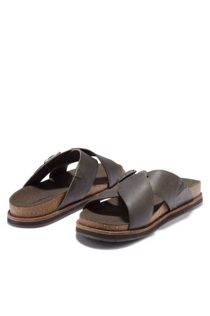 Timberland Amalfi Vibes Cross Slide Erkek Terlik Haki - 5