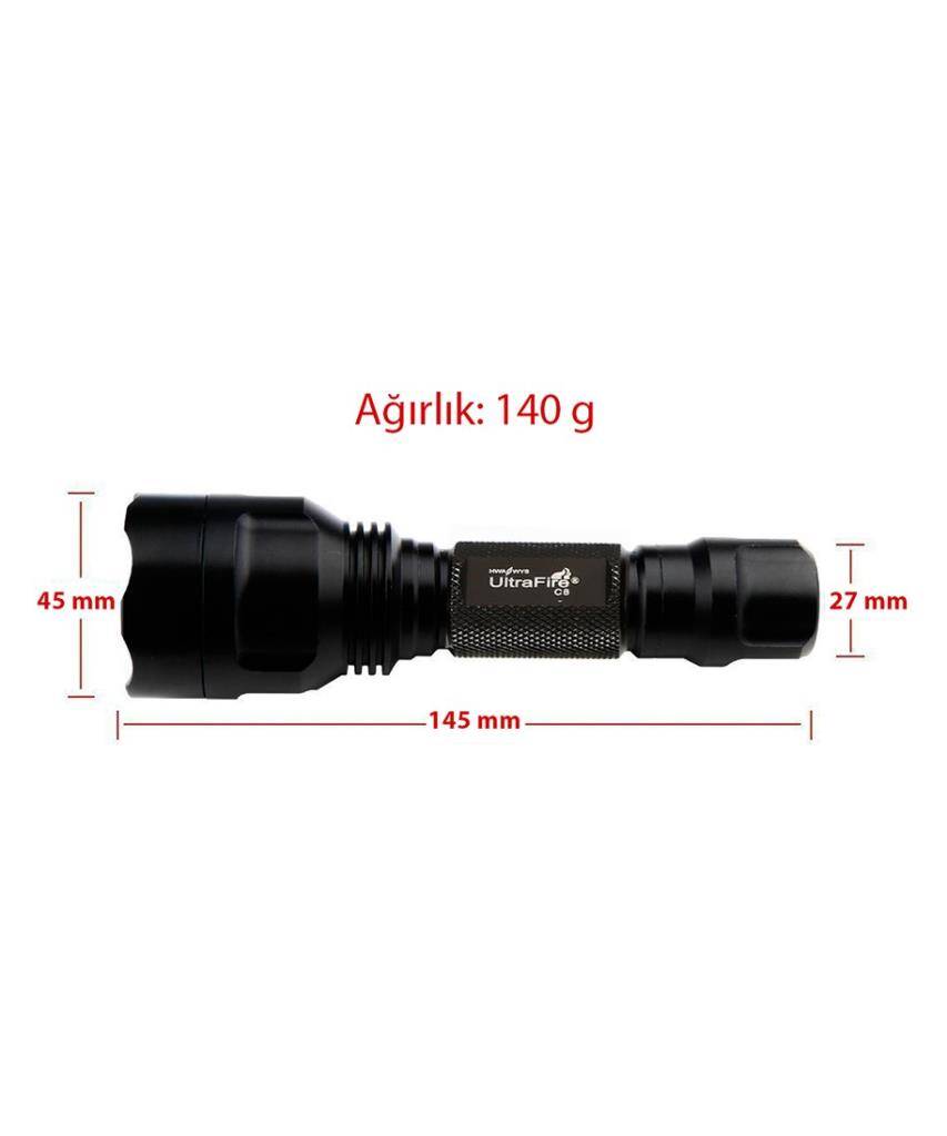 TRUSTFIRE - C8-T6 1000 Lümen Taktik El Feneri - 4