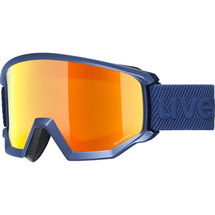 Uvex Athletic Cv Lacivert Mat Sl/Turuncu-Yeşil Kayak Gözlüğü - 1