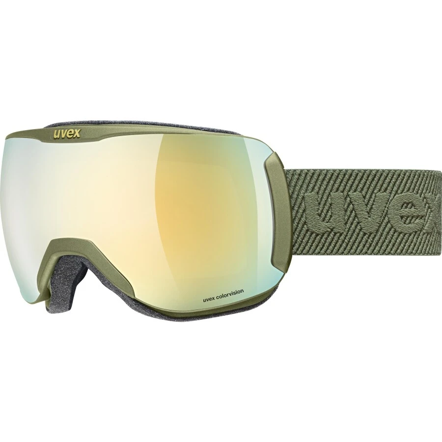 Uvex Downhill 2100 Cv Croco Mat Altın-Yeşil Kayak Gözlüğü 