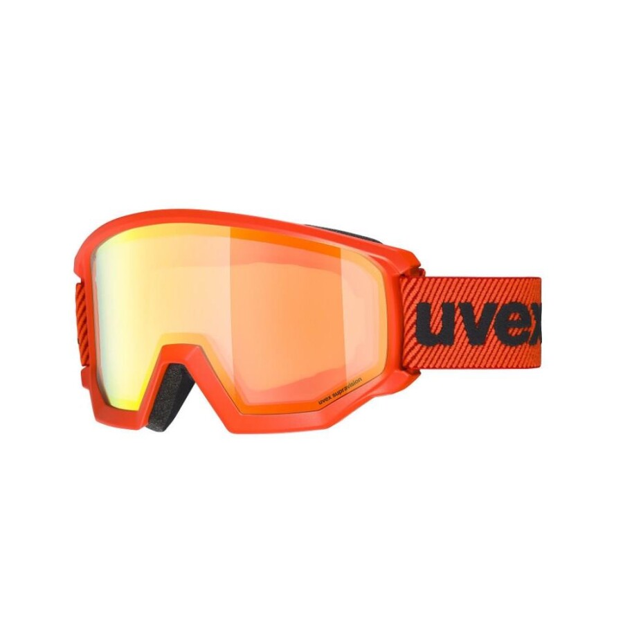 Uvex Downhill 2100 Cv Fierce Kırmızı Mat Sl/Turuncu-Yeşil Kayak Gözlüğü 
