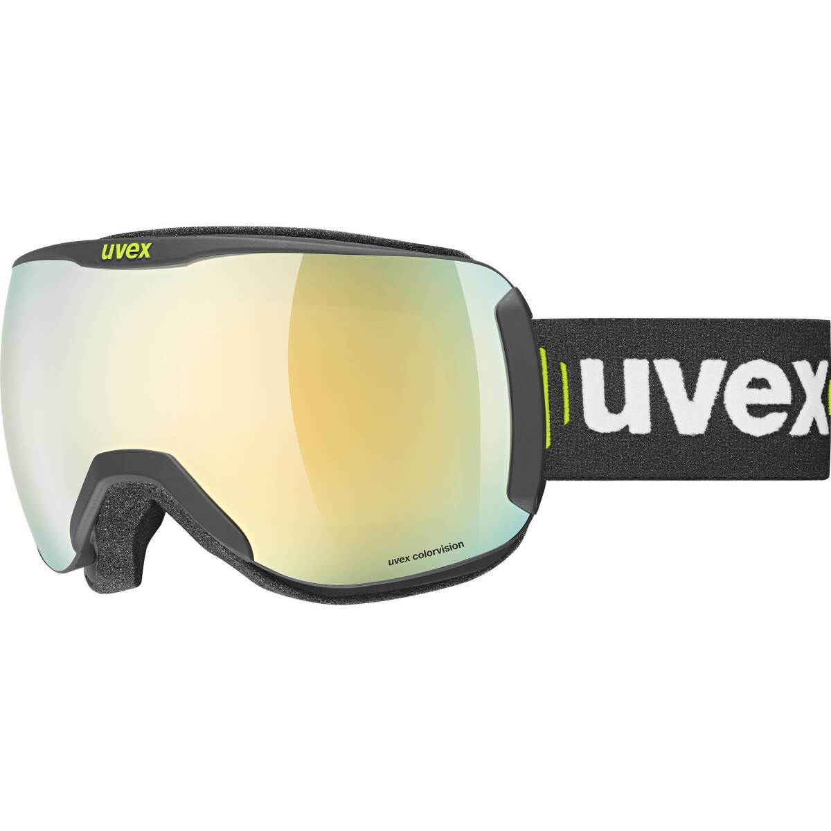 Uvex Downhill 2100 Cv Siyah Mat Altın-Yeşil Kayak Gözlüğü - 1
