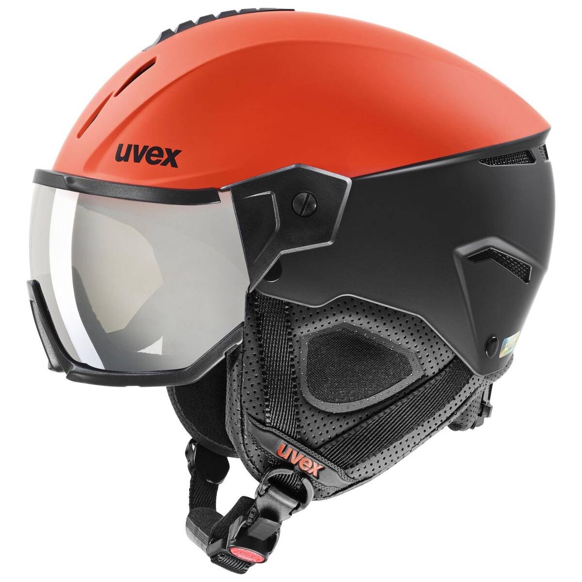 Uvex İnstinct Visor Fierce Kırmızı - Siyah Mat Kayak Kaskı - 1