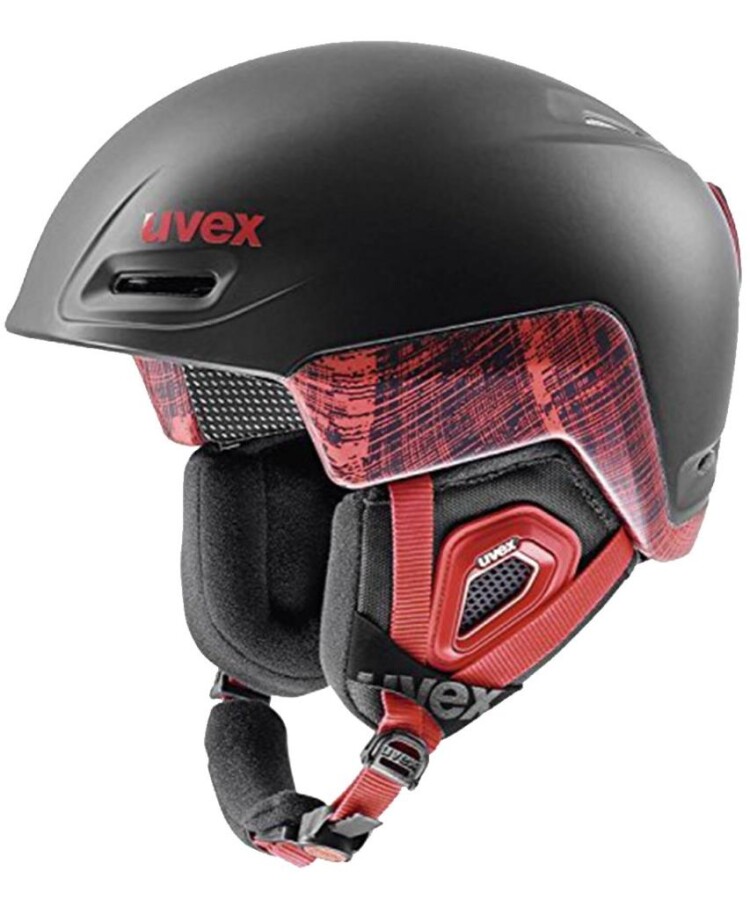 Uvex Jimm Octo+ Kayak & Snowboard Kaskı Siyah/Kırmızı 