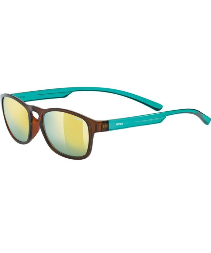 Uvex Lgl 34 Brown Turquoise/Mirror Yellow Güneş Gözlüğü - 1