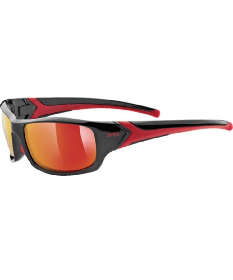 Uvex Sportstyle 211 Black-Red/Mirror Red Güneş Gözlüğü 