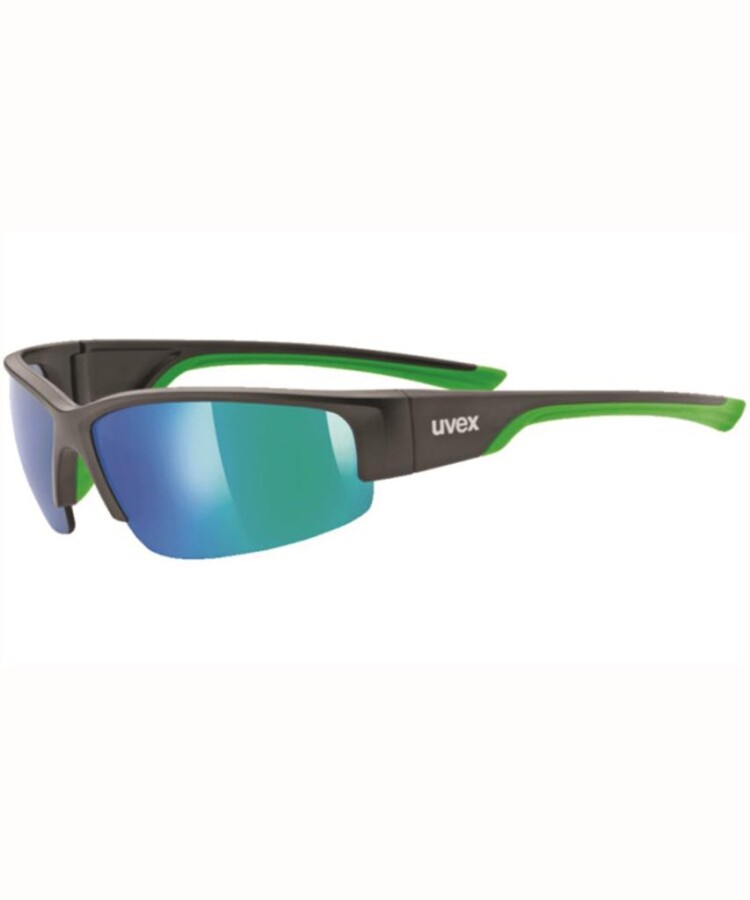 Uvex Sportstyle 215 Black Mat Green Güneş Gözlüğü 