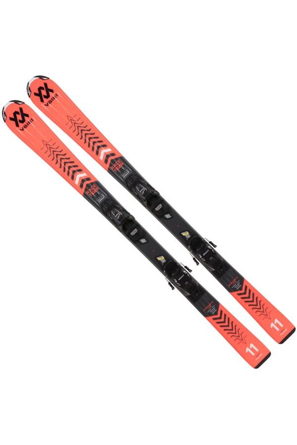 Völkl JR Racetiger Kırmızı Vmotıon Kayak + 7.0 Vmotion JR R Bağlama 160 CM 
